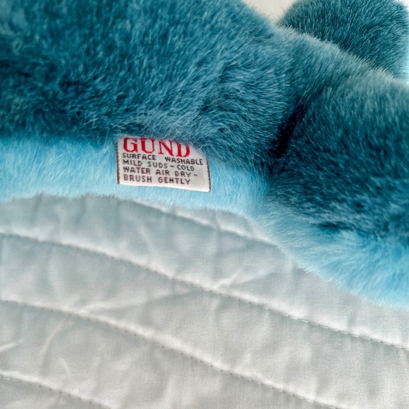 Vintage 1986 GUND Blue Bottle-Nosed Dolphin Plush Stuffed Toy - Picture 3 of 6